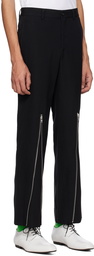 Comme des Garçons Homme Plus Black Zip Trousers