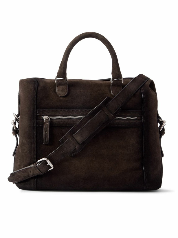 Photo: Officine Creative - Jules 003 Airbrushed Suede Briefcase