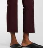 'S Max Mara Cotton-blend cropped straight pants