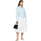 Sandy Liang White Murano Midi Skirt