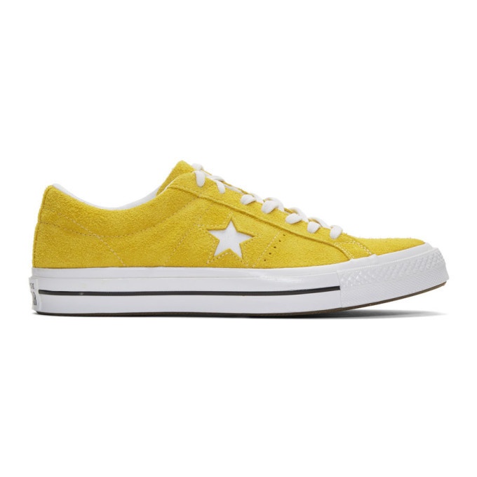 Photo: Converse Yellow Suede One Star Vintage OX Sneakers