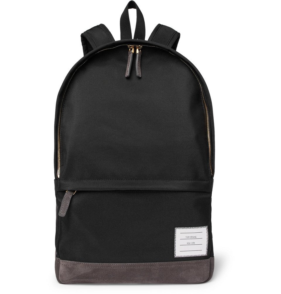 Thom Browne Black RWB Structured Backpack Thom Browne