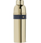 Ralph Lauren Home - Wyatt Gold-Tone and Leather Cocktail Shaker - Blue