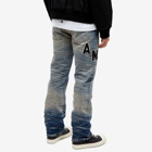 AMIRI Men's Hockey Logo Straight Jeans in Vintage Indigo