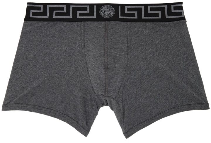 Photo: Versace Underwear Gray Greca Boxers