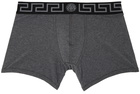 Versace Underwear Gray Greca Boxers