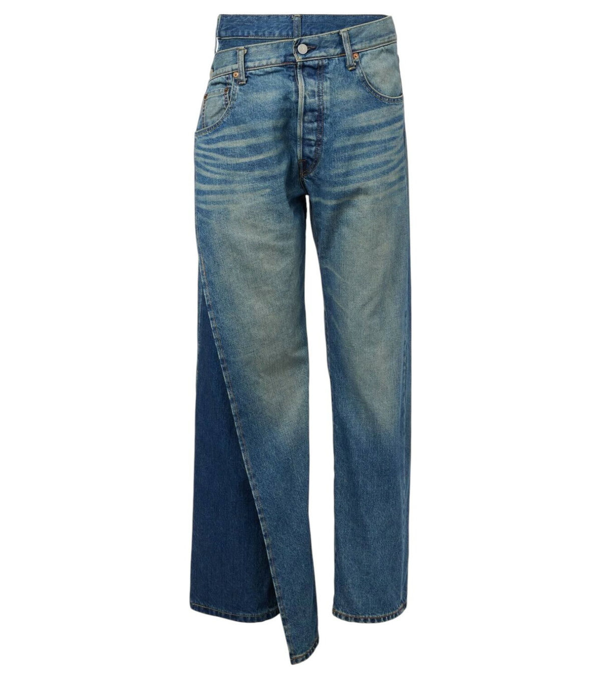 Junya Watanabe Chain-detail mid-rise slim jeans Junya Watanabe