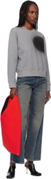 MM6 Maison Margiela Gray Spray Paint Sweatshirt
