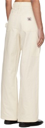 Bode Off White Knolly Brook Trousers