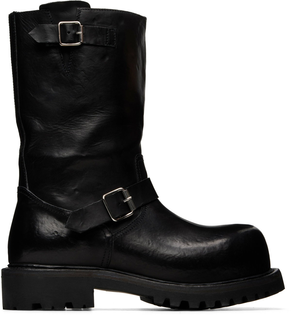A DICIANNOVEVENTITRE Black Octa Moto Boots