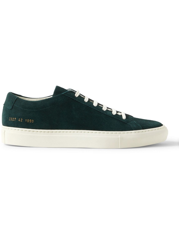 Photo: Common Projects - Achilles Suede Sneakers - Green
