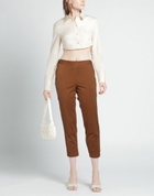 Alessia Santi Womens Pants Camel