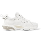 Valentino - Valentino Garavani Bounce Leather and Mesh Sneakers - Men - White