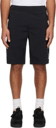 AAPE by A Bathing Ape Black 'AAPENOW' Moonface Logo Shorts