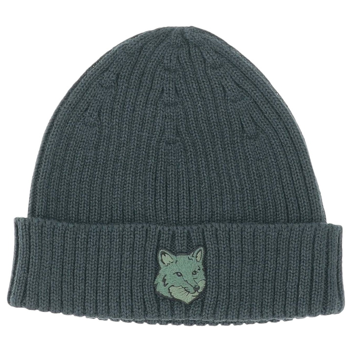 Photo: Maison Kitsuné Wool Beanie With Fox Patch