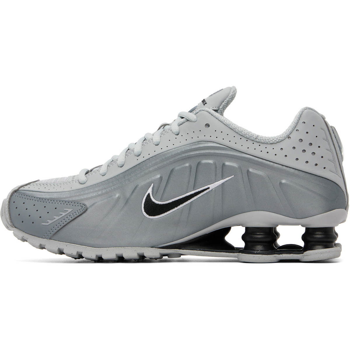 Nike Gray & Black Shox R4 Sneakers