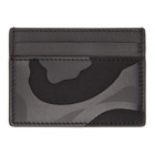 Valentino Black Valentino Garavani Camo Card Holder