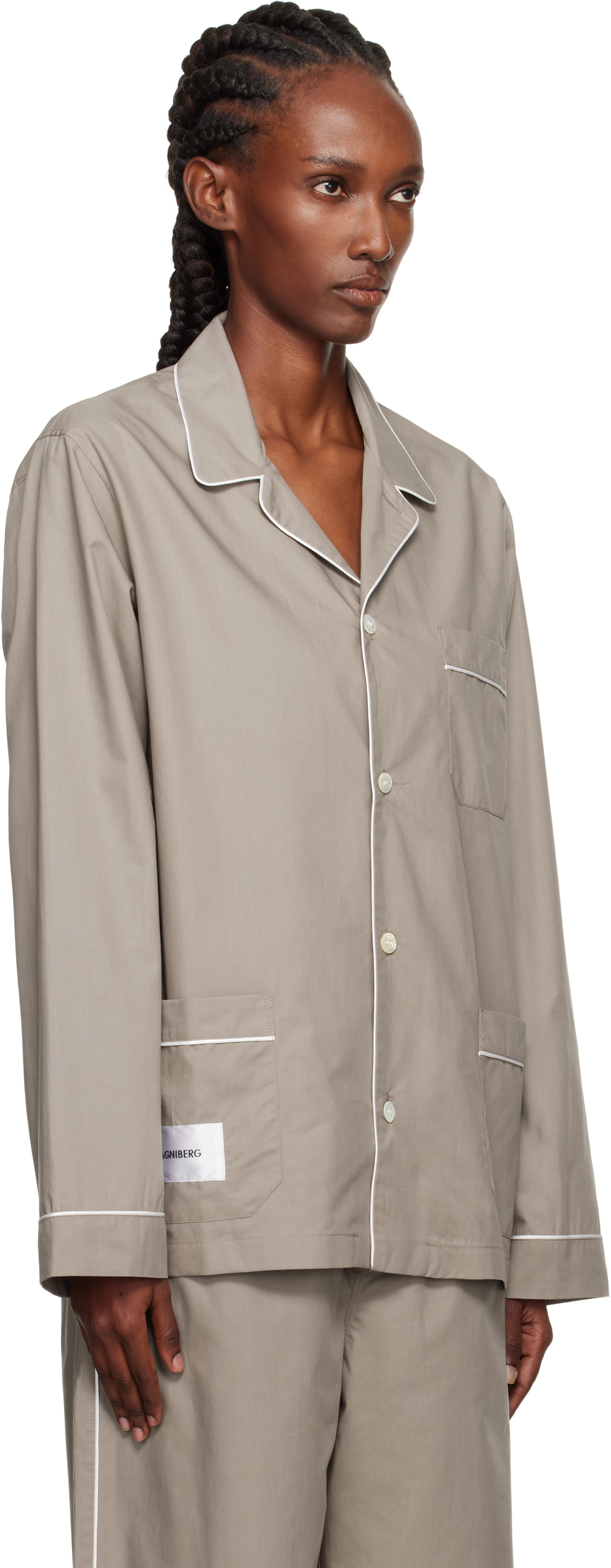 MAGNIBERG Taupe Dolce Pyjama Shirt