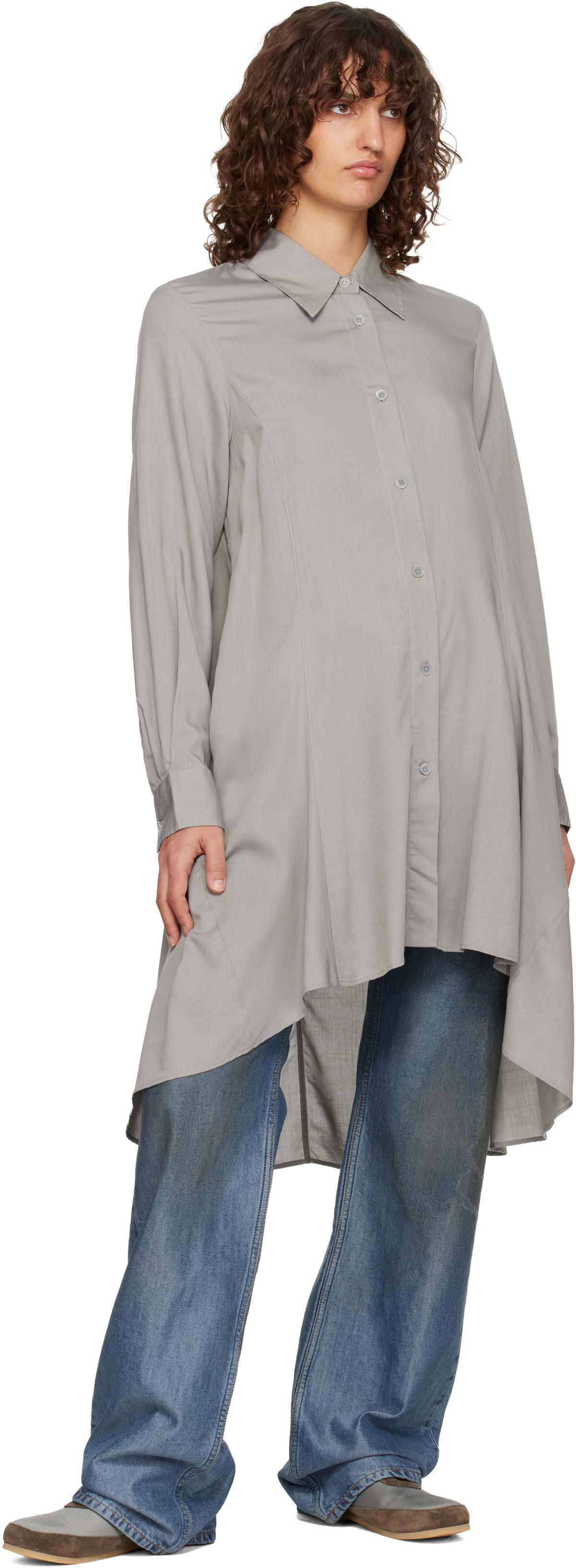 OUR LEGACY Gray Flux Shirt
