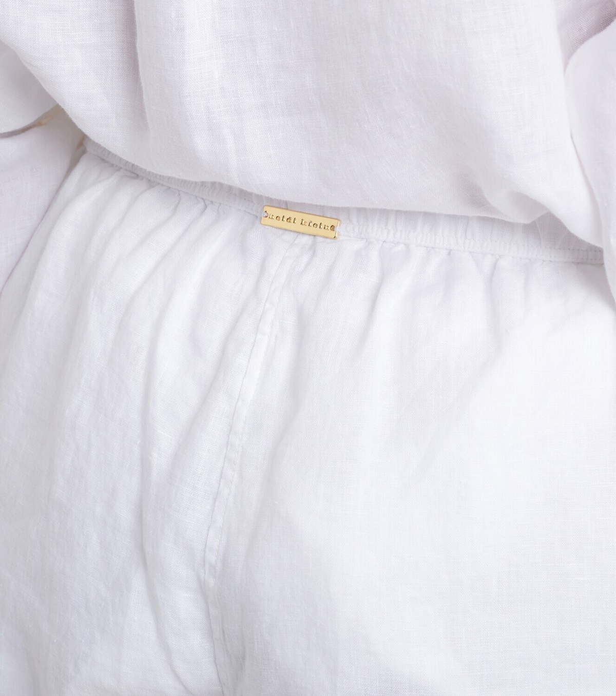 Heidi Klein White Bay linen shorts