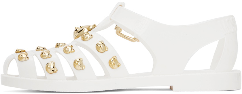 【関税込み】Moschino ピンク Teddy Studs ヒールサンダル Moschino: ピンク Teddy Studs ヒールサンダル | SSENSE 日本