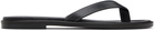 Aeyde Black Melody Leather Thong Sandals