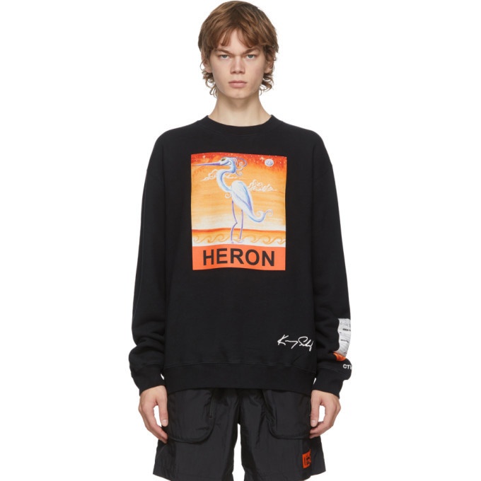 Photo: Heron Preston Black Kenny Scharf Edition Heron Sweatshirt