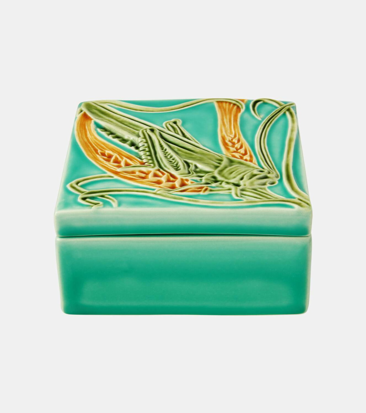 Bordallo Pinheiro Azulejo Grasshopper box