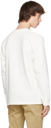 Nudie Jeans White Heavy Pocket Rudi Long Sleeve T-Shirt