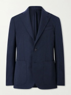 Caruso - Twill Suit Jacket - Blue