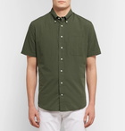 Gitman Vintage - Button-Down Collar Cotton Shirt - Men - Army green