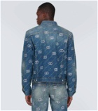 Gucci Interlocking G crystal-embellished denim jacket