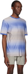 Paul Smith Blue Untitled Stripe T-Shirt