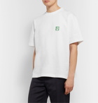 Balenciaga - Oversized Logo-Print Cotton-Jersey T-Shirt - White