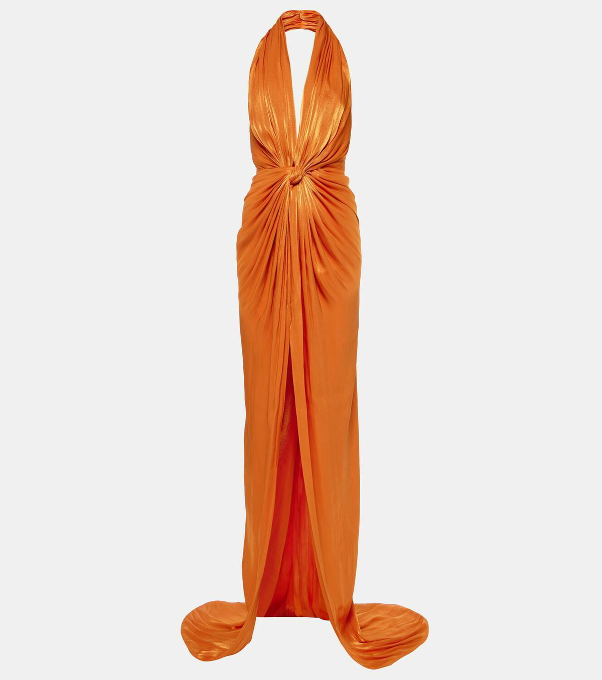 COSTARELLOS コスタレロス ドレス Draped satin gown785537 Draped satin gown in pink - Costarellos | Mytheresa