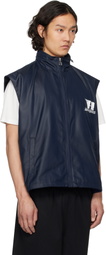 Alexander Wang Navy Oversize Canvas Vest