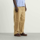 Bound Men's Wide Pleated Cotton Trousers in Camel