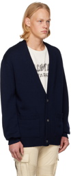 Balmain Navy Pocket Cardigan