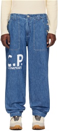 C.P. Company Blue Loose Jeans