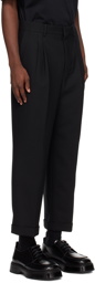 AMI Paris Black Carrot Fit Trousers