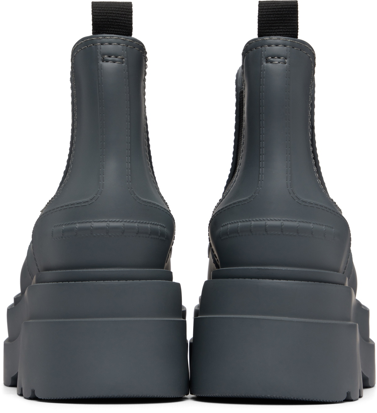 Alexander Wang Gray Carter Platform Rain Boots