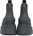 Alexander Wang Gray Carter Platform Rain Boots