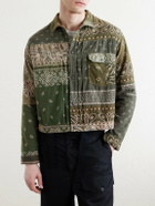 KAPITAL - Reversible Bandana-Print Cotton-Flannel Jacket - Green