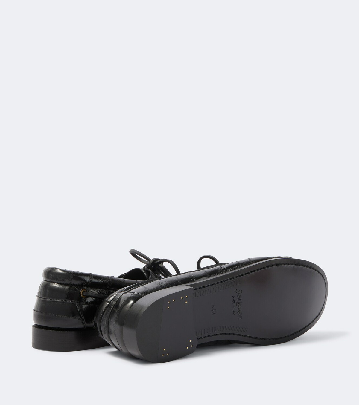 Saint Laurent Le Loafer leather boat shoes