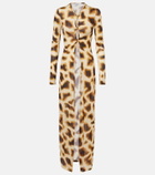 Christopher Esber Printed jersey top