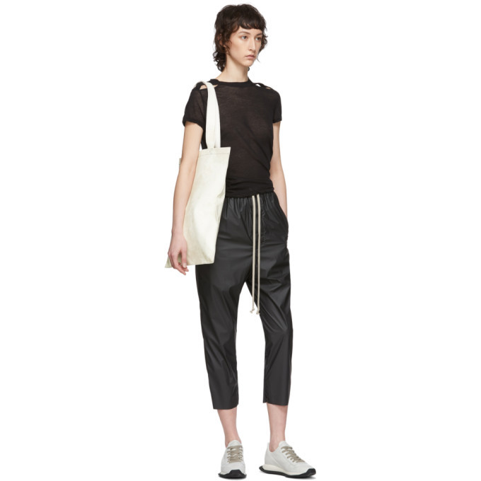 Rick Owens Black Cropped Astaire Trousers Rick Owens