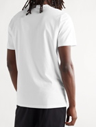 Moncler - Logo-Flocked Cotton-Jersey T-Shirt - White