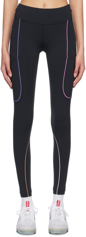 Photo: Outdoor Voices Black Drawstring 7/8 Leggings