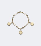 FoundRae Infinite Gratitude, Reverie, and Blossoms 18kt gold bracelet with gemstones