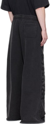 VETEMENTS Black 'Paris' XXXL Sweatpants